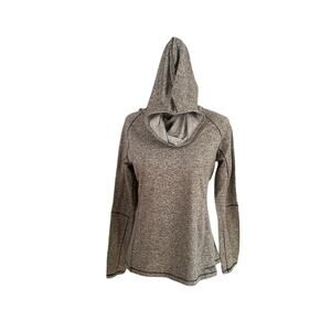 Saucony Women's Hooded Top Long Sleeve Medium Black Gray White